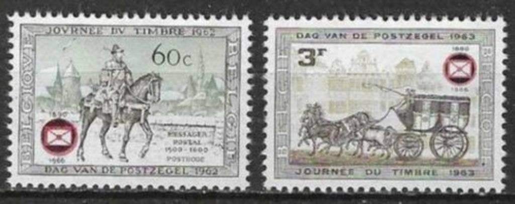 Belgique 1966 - Yvert/OBP 1395-1396 - 75 ans de K.L.B.P (PF), Timbres & Monnaies, Envoi, Non oblitéré, Neuf