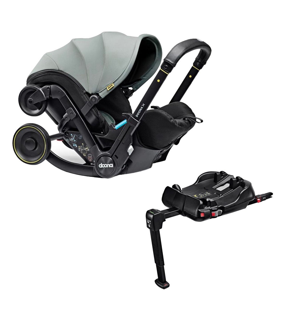 Doona x buggy met isofix in perfecte staat, Ophalen, Zo goed als nieuw