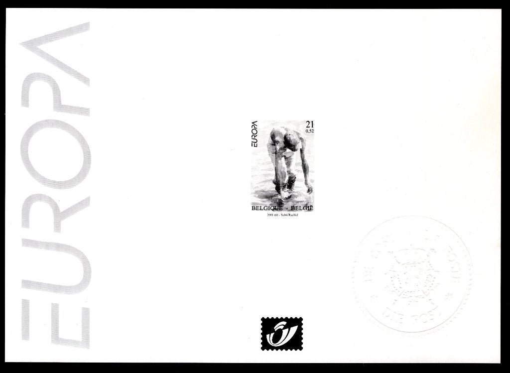 Zwart wit velletje 2001 - Europa Water 2989, Postzegels en Munten, Postzegels | Europa | België, Verzenden, Europa, Postfris, Postfris