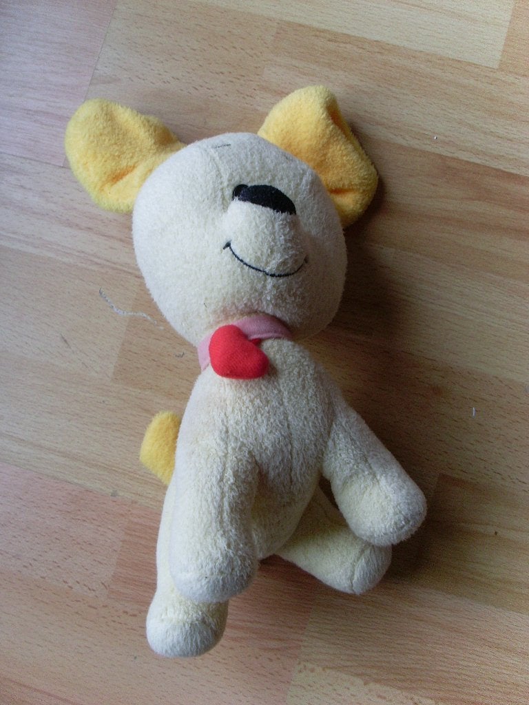 Woezel knuffel 26 cm, Jaune, Enlèvement ou Envoi, Overige karakters, Autres marques