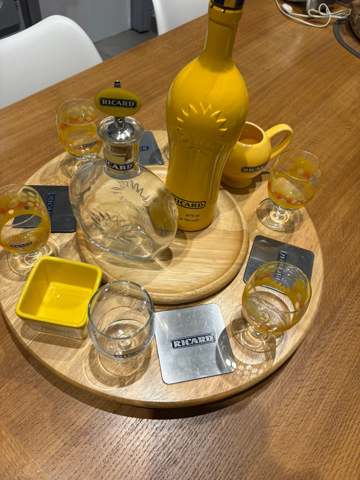 Draaibare bak gevuld met RICARD-artikelen, Ophalen of Verzenden, Zo goed als nieuw