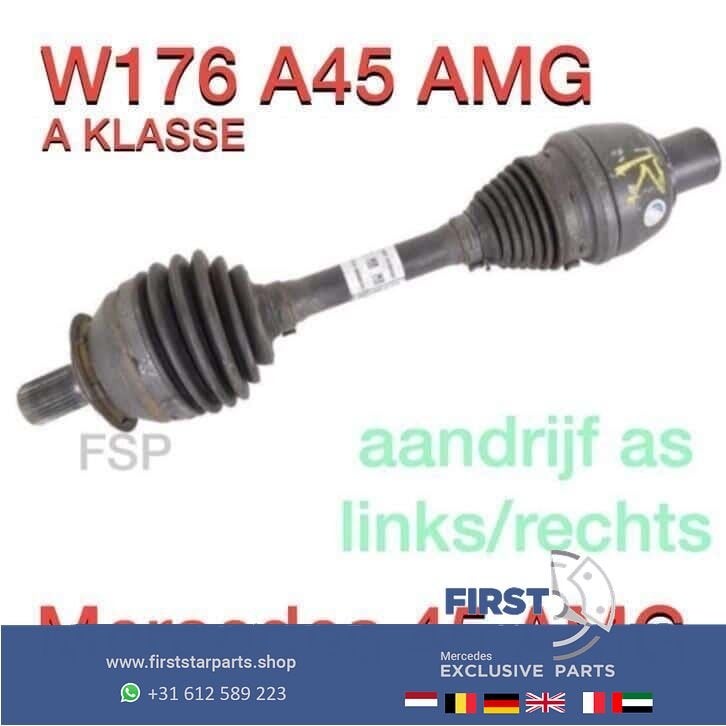 W176 A45 AMG steek as aandrijfas links rechts MB A Klasse 45, Utilisé, -, -, Enlèvement ou Envoi