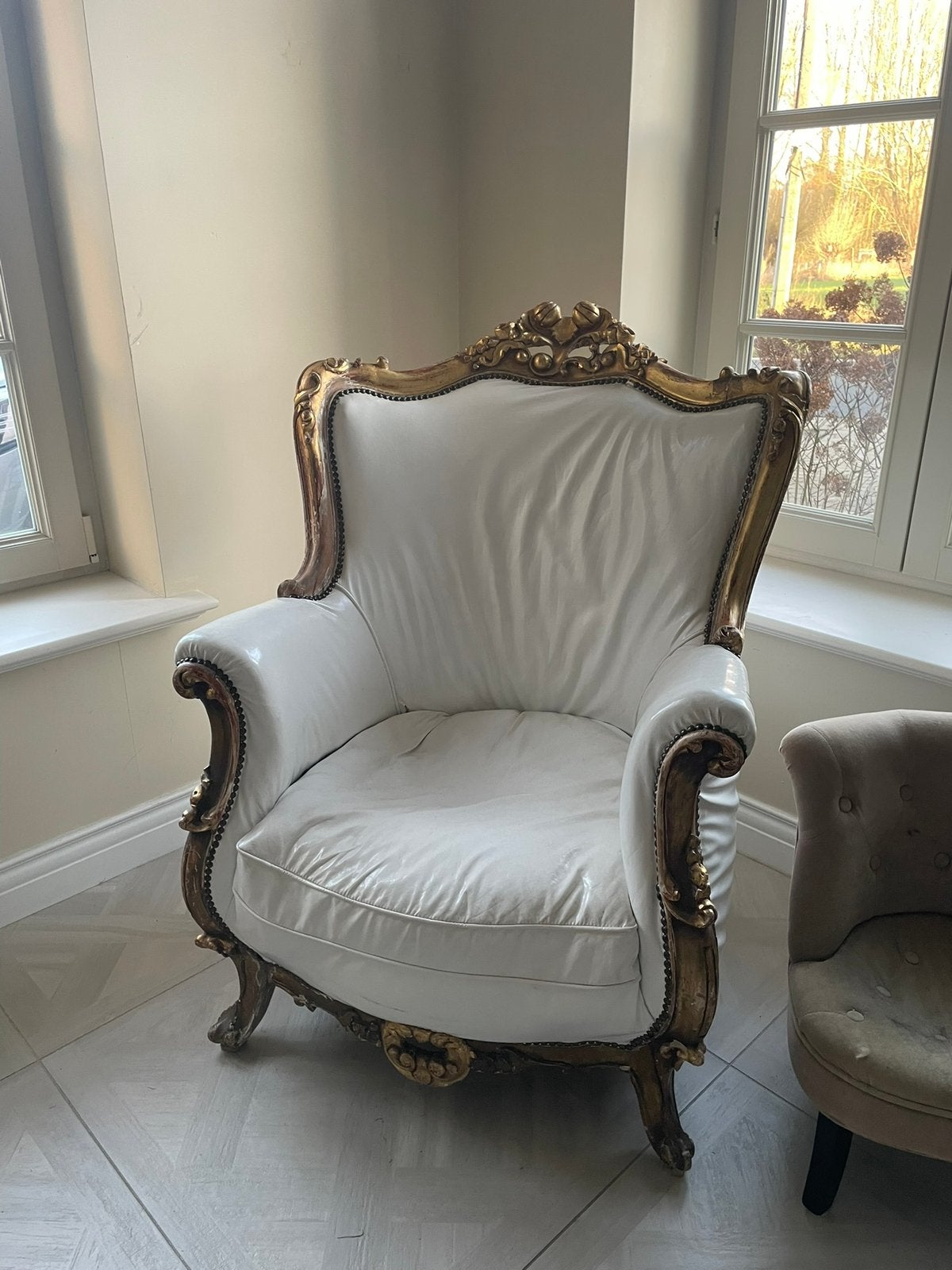 Barok fauteuil zetel in mooie staat, Ophalen