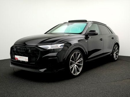 Audi Q8 SUV e-hybrid (PHEV) e-hybrid /Vierwielbesturing/Pano, Auto's, Audi, Automaat, Q8, Zwart, Hybride Elektrisch/Benzine