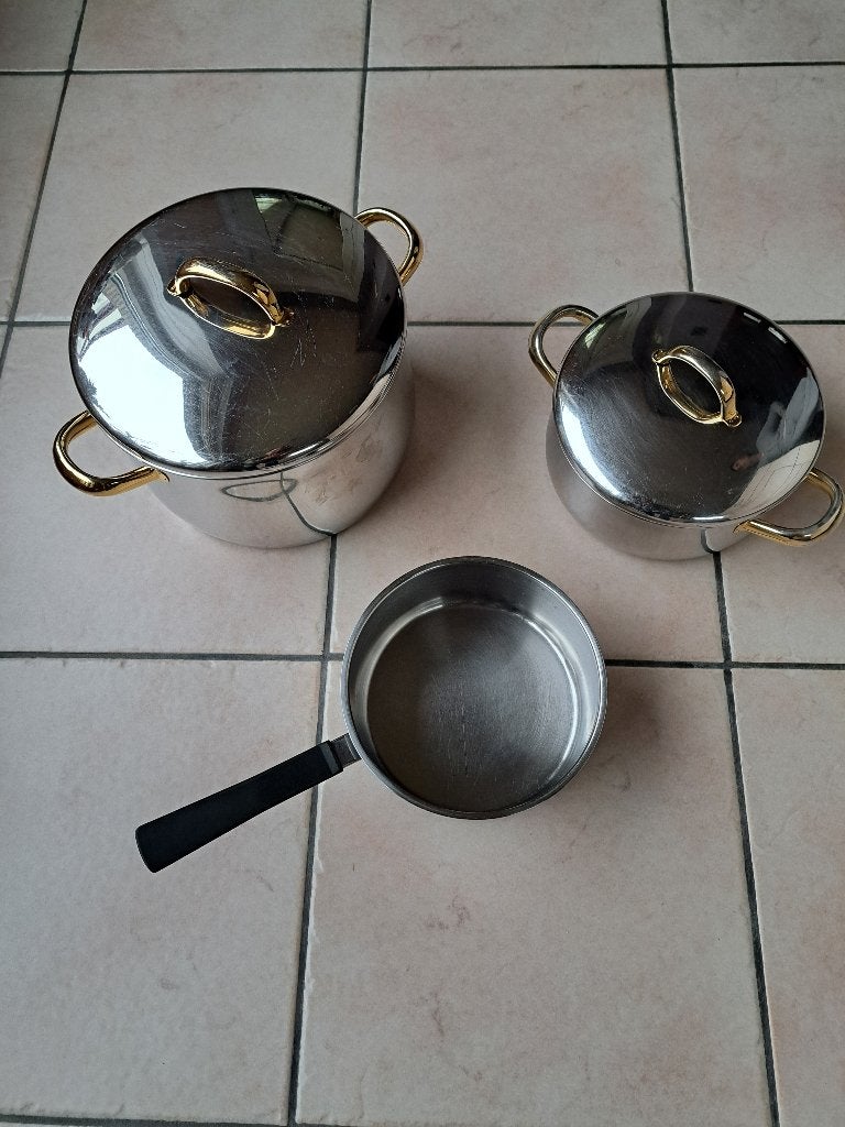 marmites, Enlèvement, Utilisé, Ensemble de casseroles
