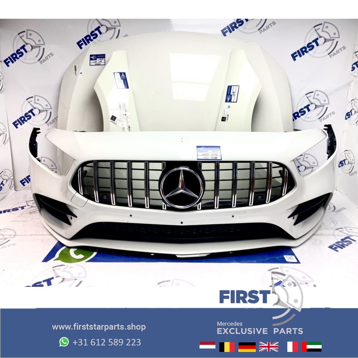 W177 AMG VOORKOP WIT Mercedes A KLASSE 2018-2022 FRONT origi, Auto-onderdelen, Gebruikt, -, Voor, Ophalen of Verzenden