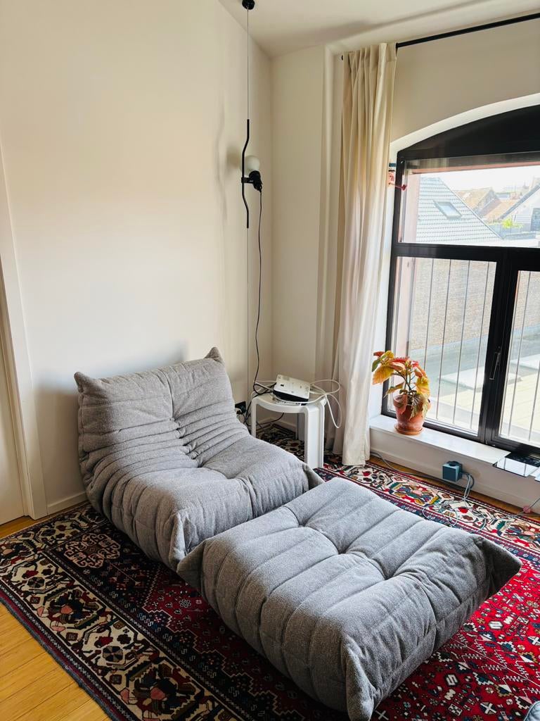 Ligne Roset by Michel Ducaroy set Fauteuil et pouf Togo, Enlèvement, Comme neuf