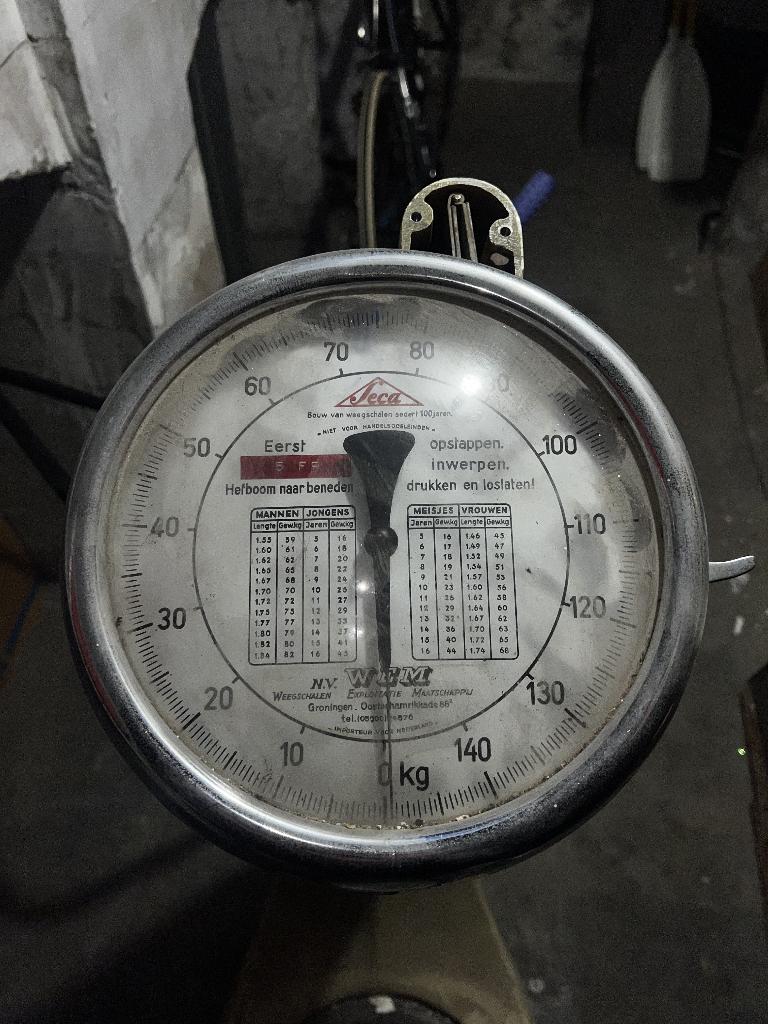 Seca retro / vintage doktersweegschaal, Verzamelen, Ophalen, Gebruikt