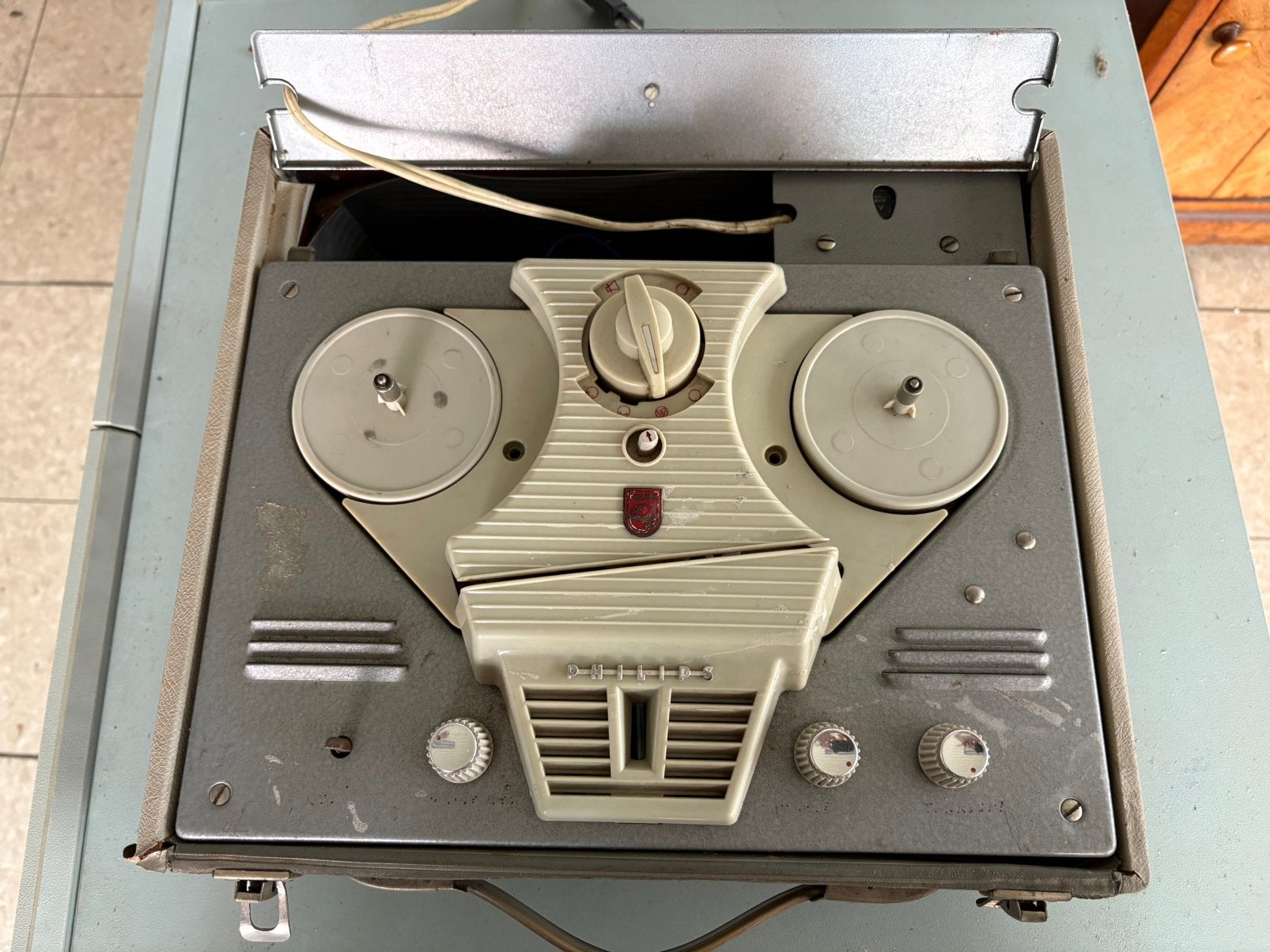 Magnétophone à bandes Vintage Philips EL3527 (50/60), TV, Hi-fi & Vidéo, Enlèvement ou Envoi, Magnétophone