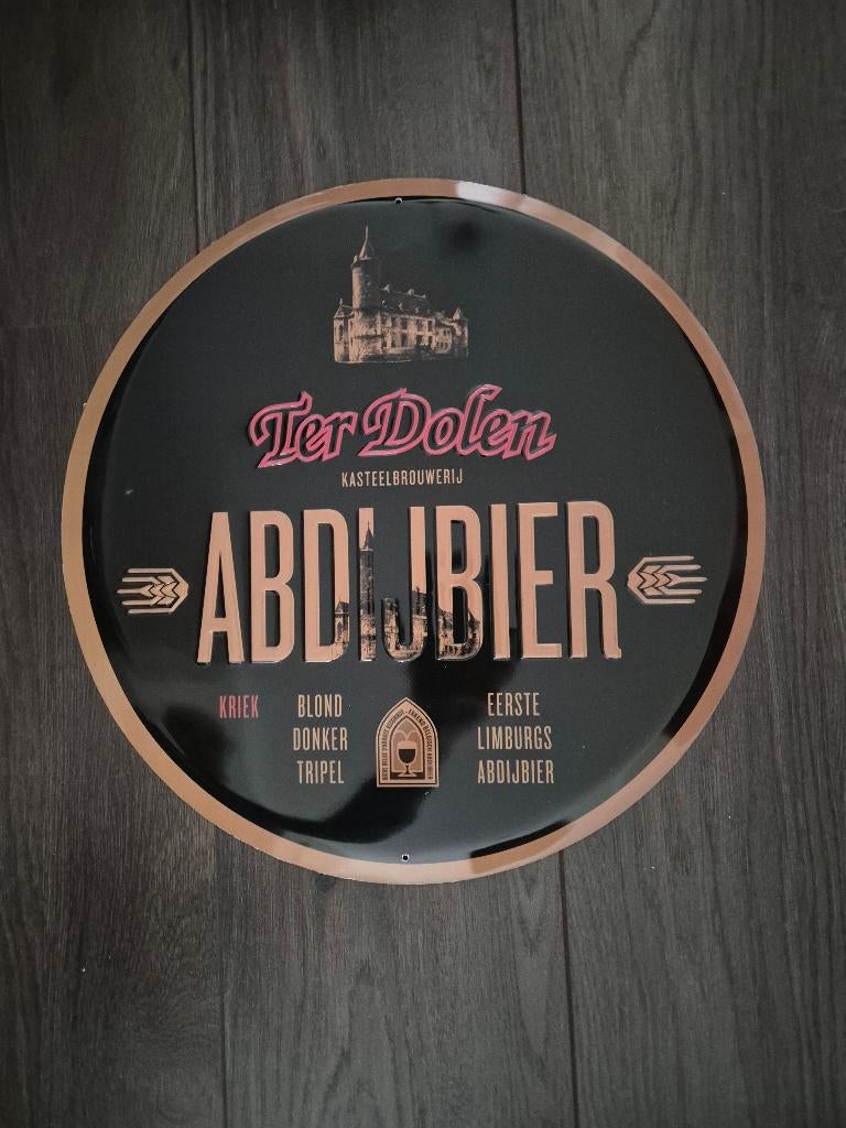 Reclamebord Brouwerij Ter Dolen, Verzamelen, Ophalen, Zo goed als nieuw, Reclamebord, Plaat of Schild