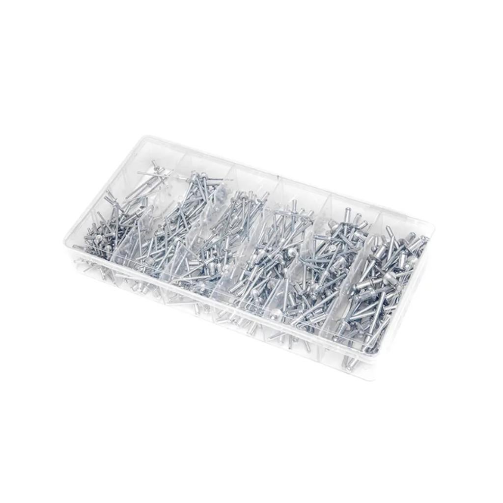 Kit de 500 rivets 2,4 mm/3,2 mm/, Hobby & Loisirs créatifs, Bricolage, Neuf, Gris, Enlèvement ou Envoi