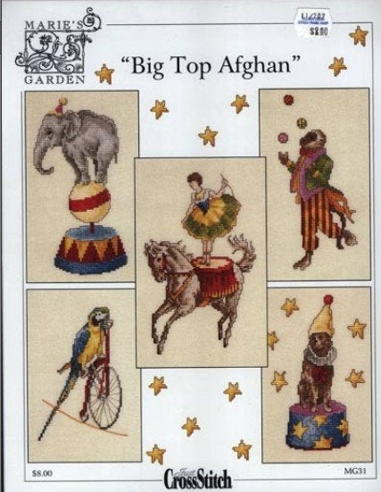 Motif - Grand Top Afghan - Maries Garden en, Hobby & Loisirs créatifs, Enlèvement ou Envoi, Comme neuf, Broderies à la main, Patron