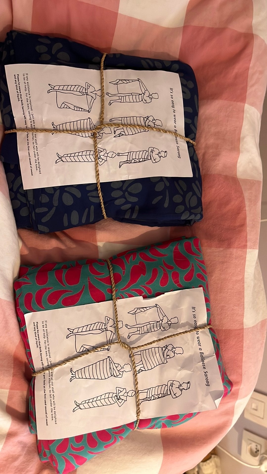 Balinese sarong, Ophalen, Zo goed als nieuw