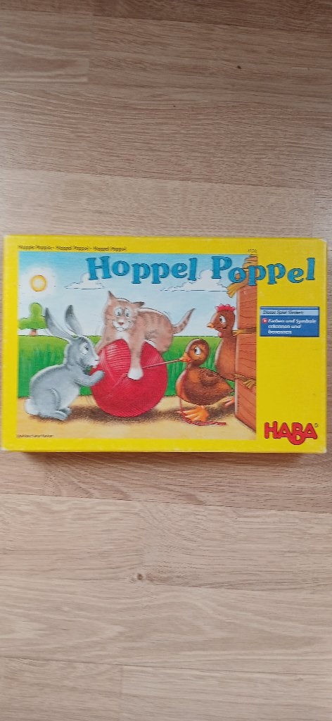 Jeu HABA :Hoppel Poppel, Trois ou quatre joueurs, Enlèvement, Comme neuf