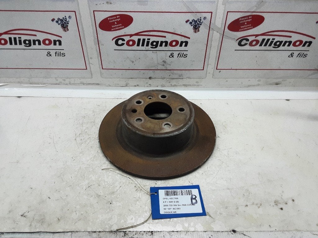 REMSCHIJF ACHTER Opel Vectra B (38) (01-1995/07-2003), Auto-onderdelen, Gebruikt, Rue de l'Espoir 34 34
4030  GRIVEGNÉE, BE, Info@Collignon.be