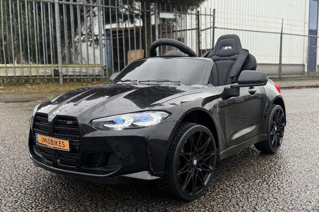 BMW M4 12v zwart Afstands. - Bleutooth - Led - Leder - Rubb!, Nieuw