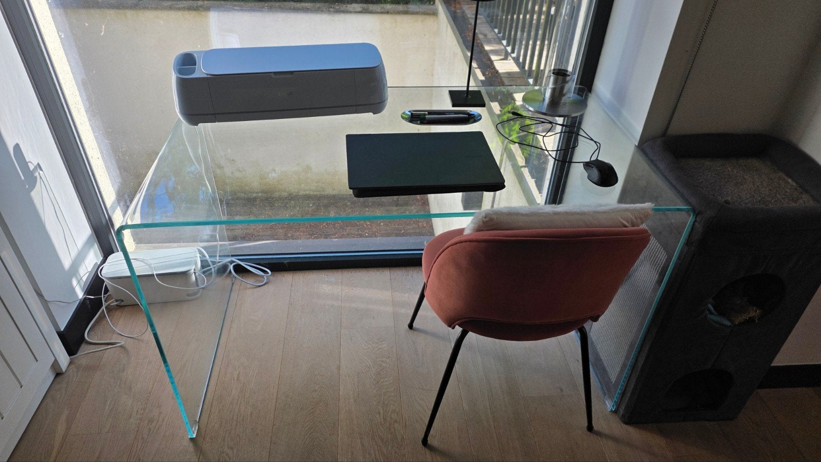 TABLE EN VERRE BURANO TREMPÉ 125x70 cm – EXCELLE, Enlèvement, Verre