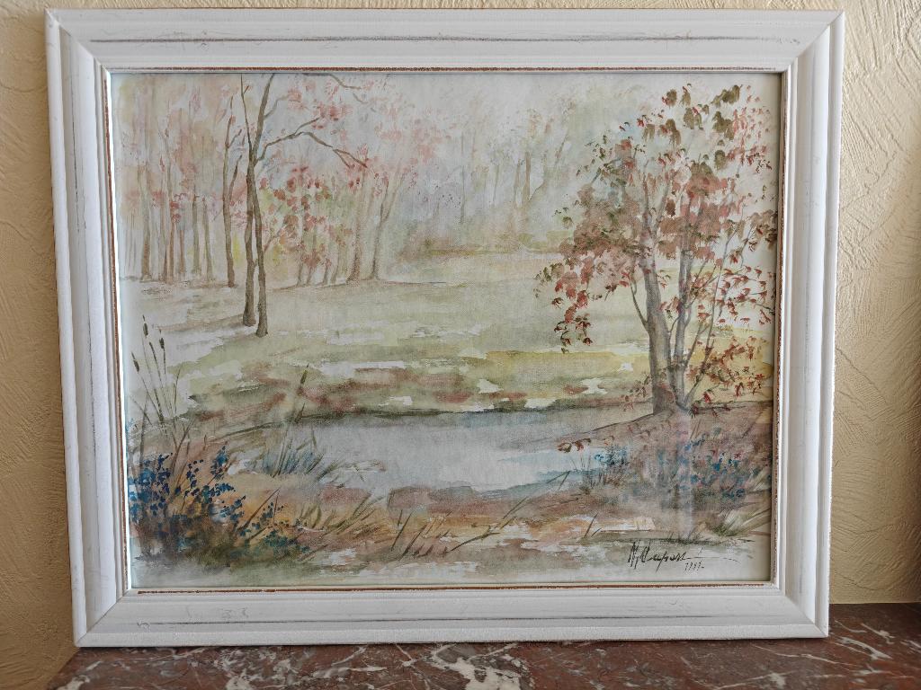 Aquarelle (Dupon ?), Enlèvement