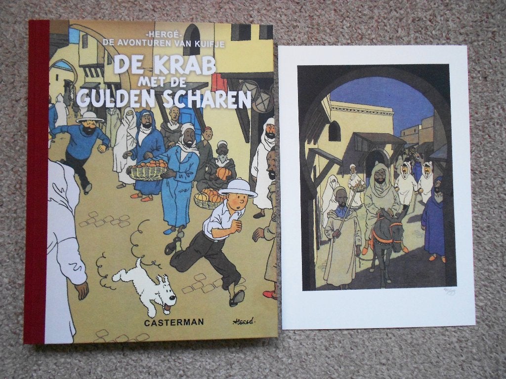 Kuifje - De Krab met de Gulden Scharen -hc+ex-libris 41 v 99, Livres, BD, Neuf, Enlèvement ou Envoi, Une BD, Herge