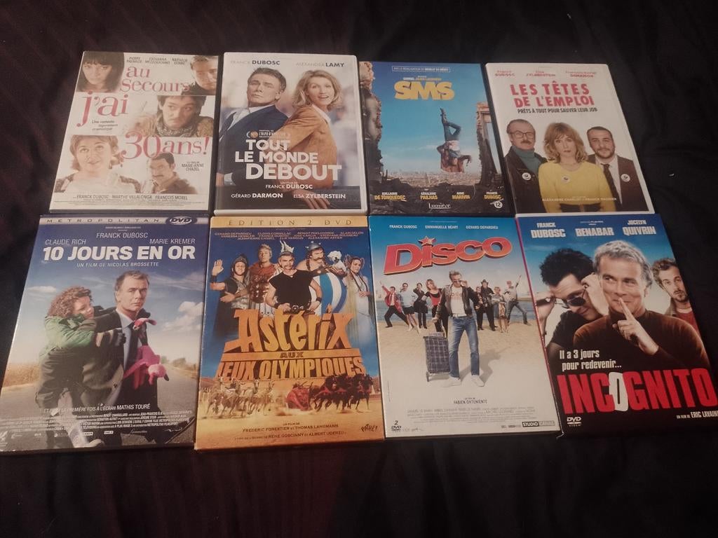 A vendre en DVD lot de 8 films Franck Dubosc, Enlèvement ou Envoi
