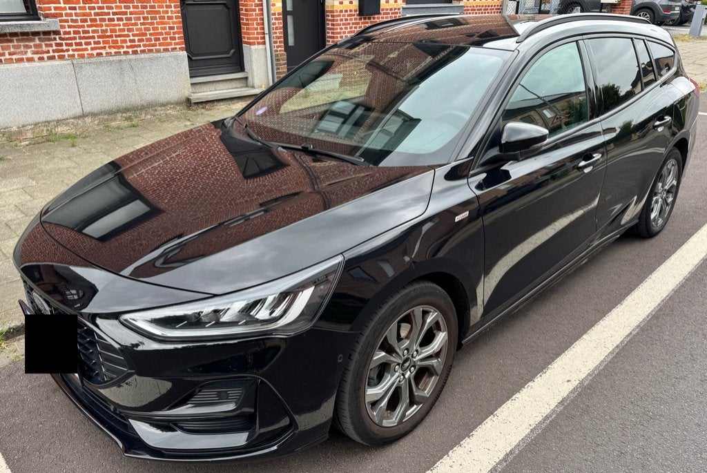 Ford Focus 1.0 EcoBoost ST-Line X 125pk, Auto's, Dealer onderhouden, Zwart, 5 deurs, Particulier