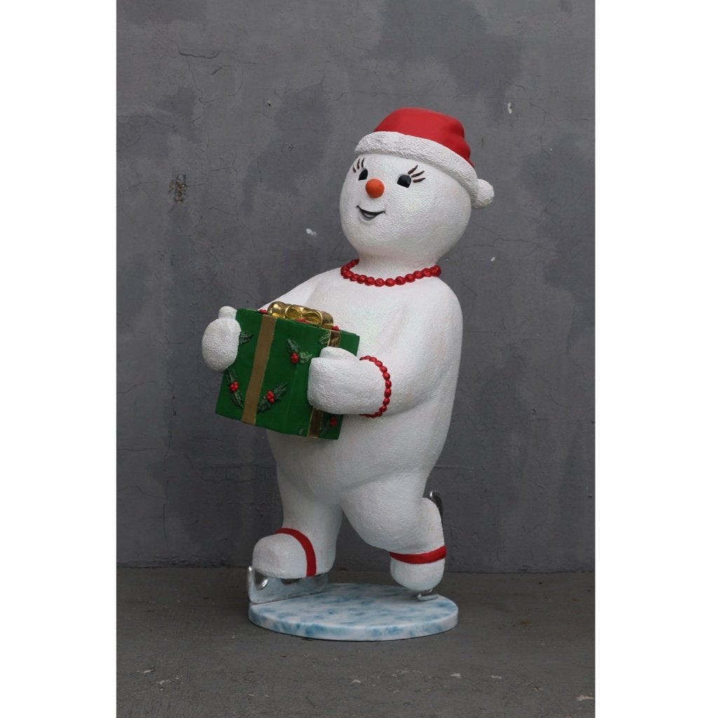 Cadeau de patinage Snowlady — Snowman, hauteur 184 cm