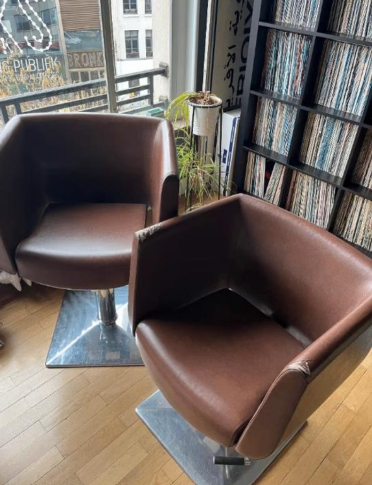 paire de fauteuils de coiffeur vintage, Enlèvement