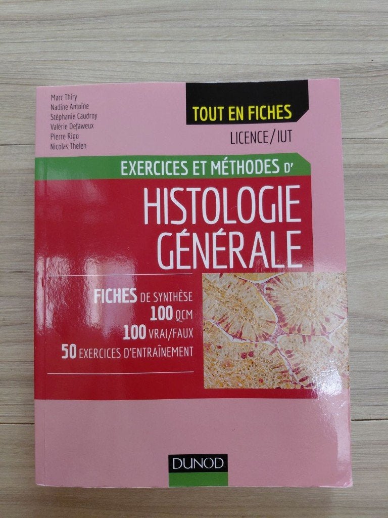 livre HISTOLOGIE GENERALE, Livres, Enlèvement, Comme neuf, Enseignement supérieur, Marc Thiry