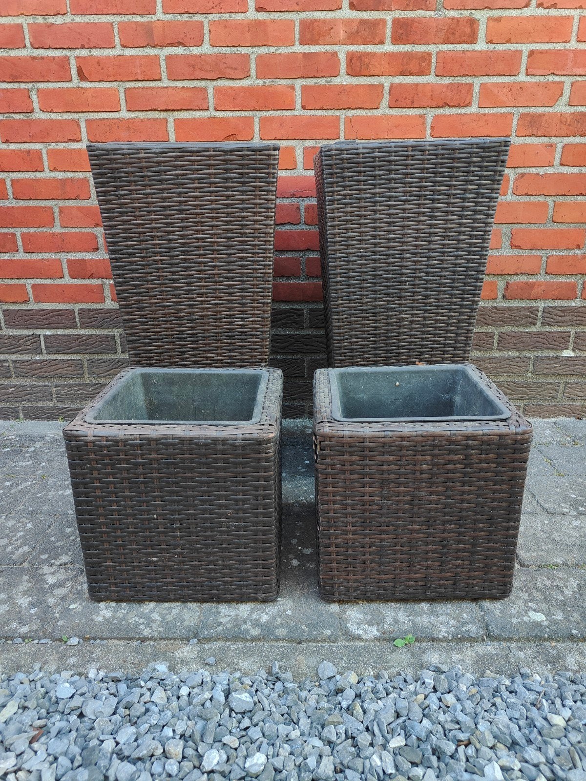 Bloembakken gevlochten, Ophalen of Verzenden