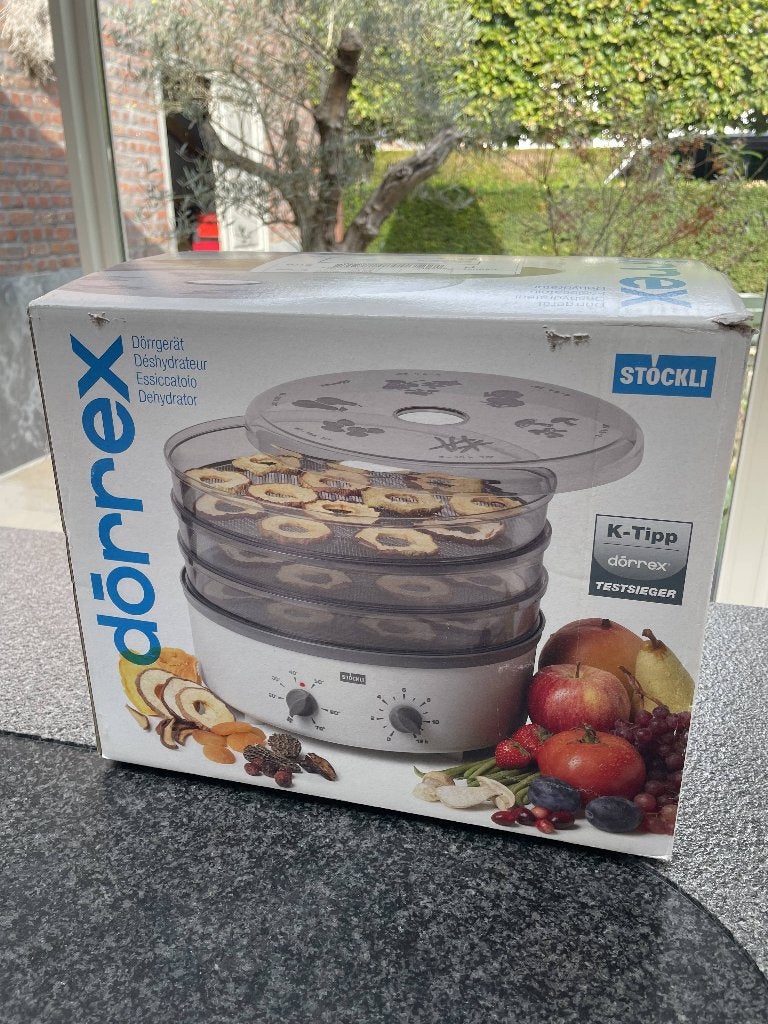 Stockli droogoven metalen roosters & timer-zo goed als nieuw, Enlèvement, Comme neuf, Autoportant