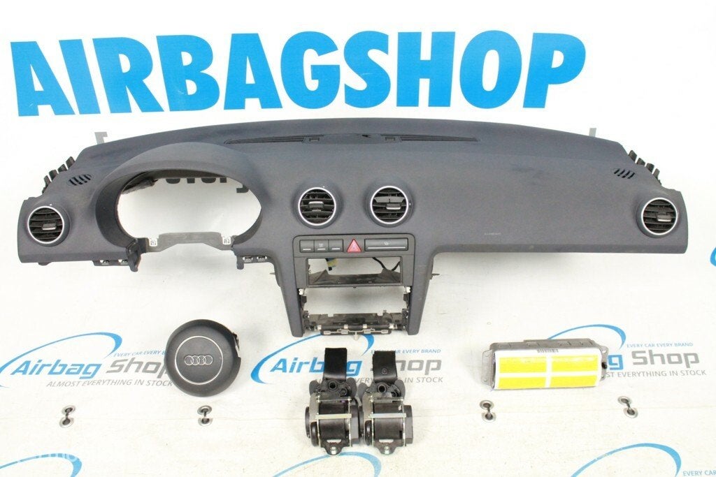 Airbag kit - Tableau de bord bleu Audi A3 8P (2005-2012), Enlèvement ou Envoi, Utilisé