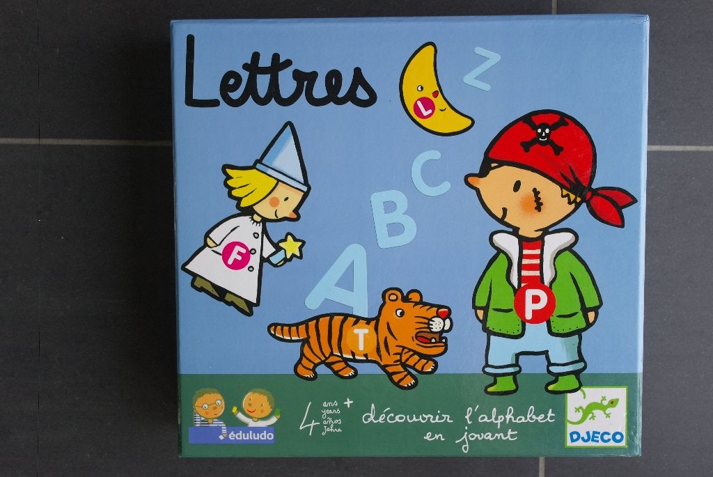Spel Eduludo Djeco letters, Kinderen en Baby's, Speelgoed | Educatief en Creatief, Ophalen of Verzenden, Zo goed als nieuw, Taal en Lezen