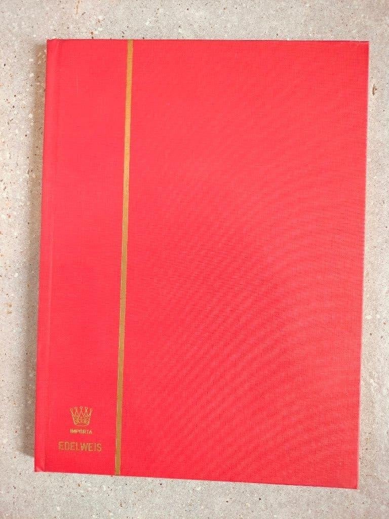 rood postzegelalbum Edelweis - 16 witte pagina's (leeg), Postzegels en Munten, Ophalen of Verzenden, Verzamelalbum
