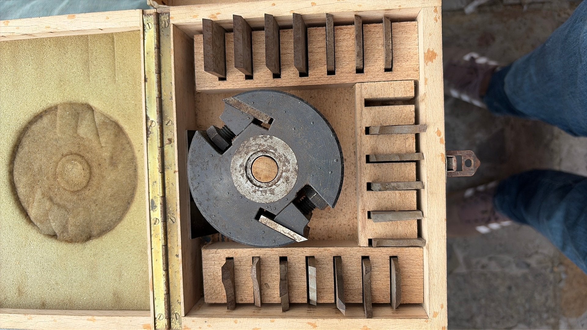 Thomas freeskop Ø90 mm met uitgebreide set profielmessen, Ophalen, Gebruikt, Overige soorten