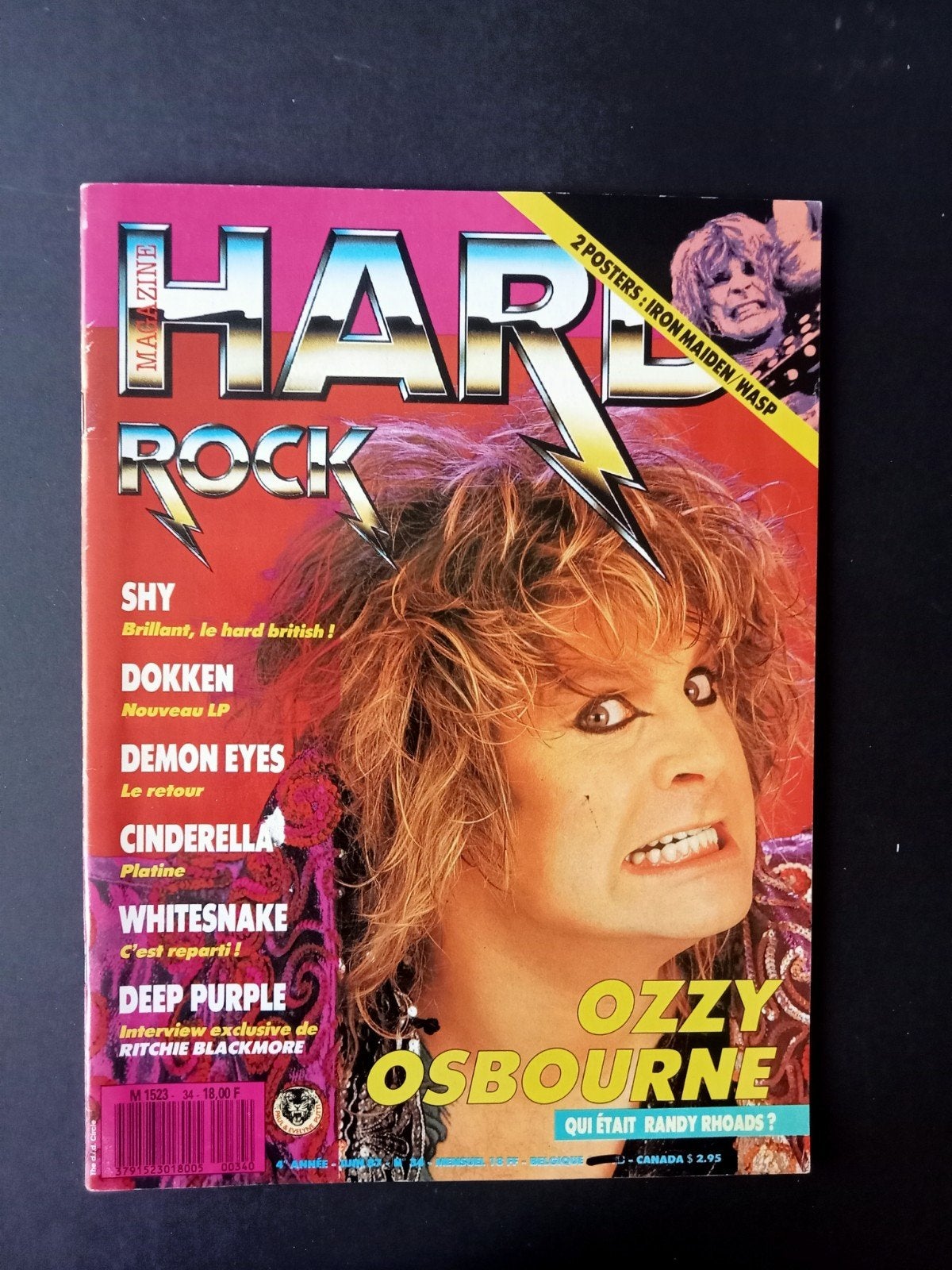 OZZY, Frans tijdschrift Hard Rock 1987, Hardrock