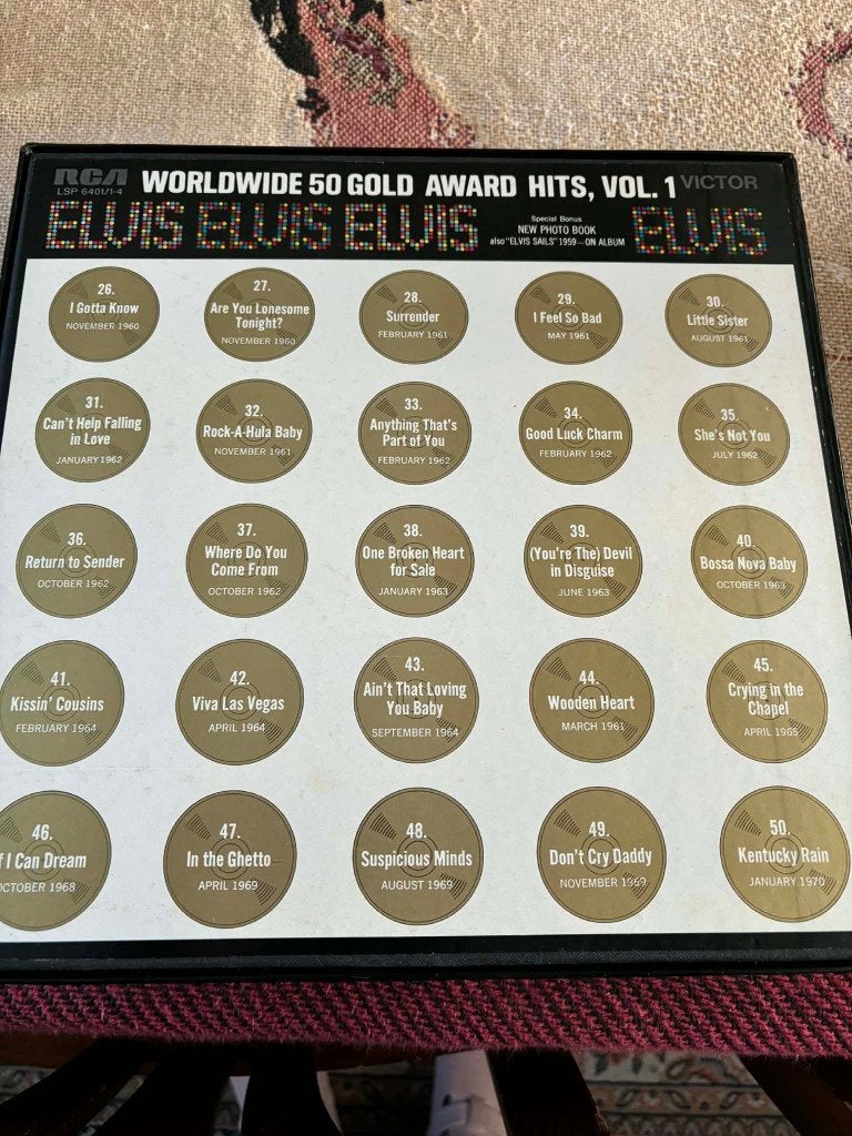 Elvis 4 lpbox,worldwide 50 gold award hits vol.1.Duitse pers, Boxset, Ophalen of Verzenden, 12 inch, Rock-'n-roll
