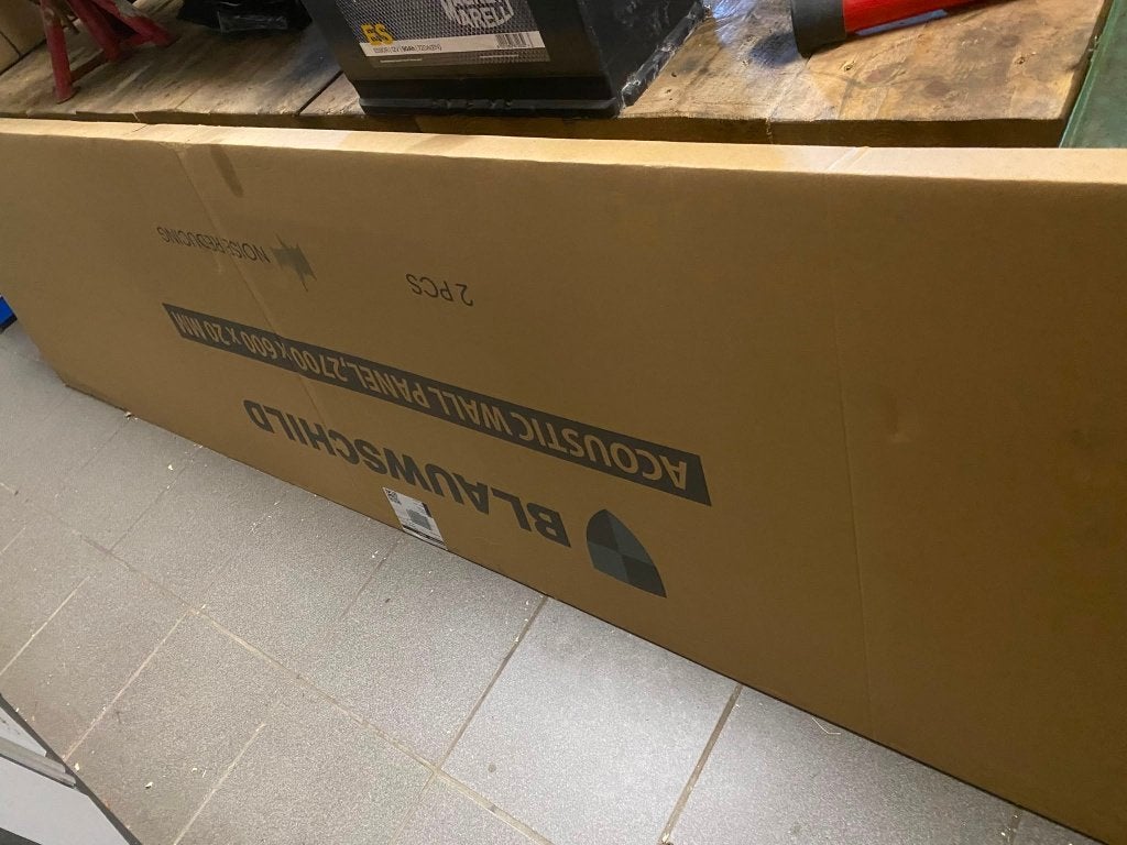 Akoestische wandpanelen Blauwschild, Huis en Inrichting, Ophalen, Hout, Meerkleurig, Nieuw