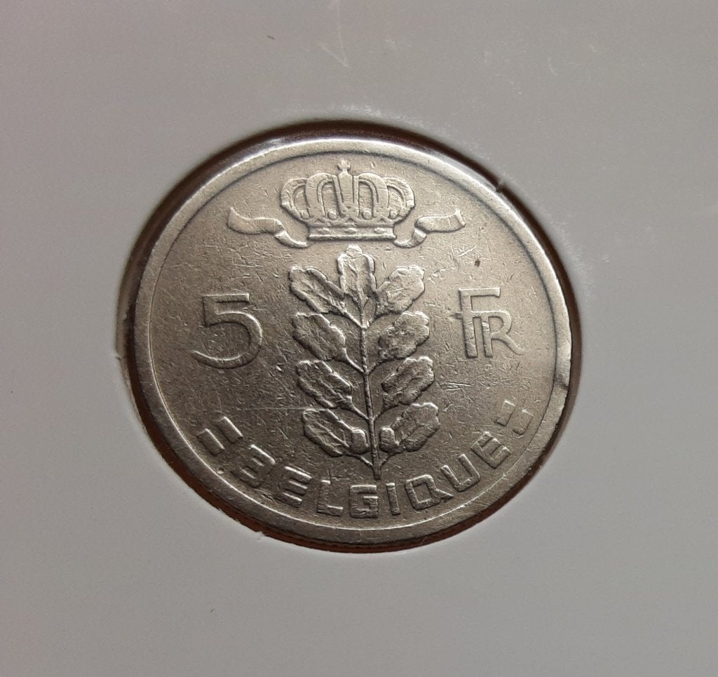 België – 5 frank – 1950 fr. (Ref 082)., Ophalen of Verzenden, Metaal, Losse munt