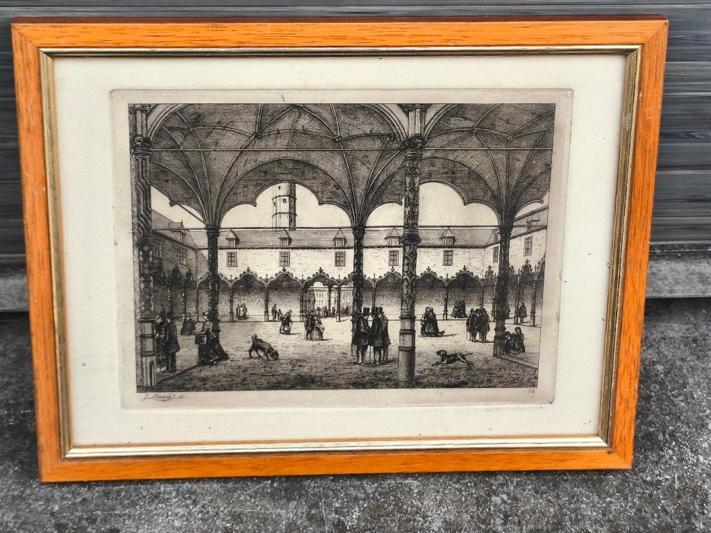 Gravure de j linnig, Ophalen of Verzenden, Gravure