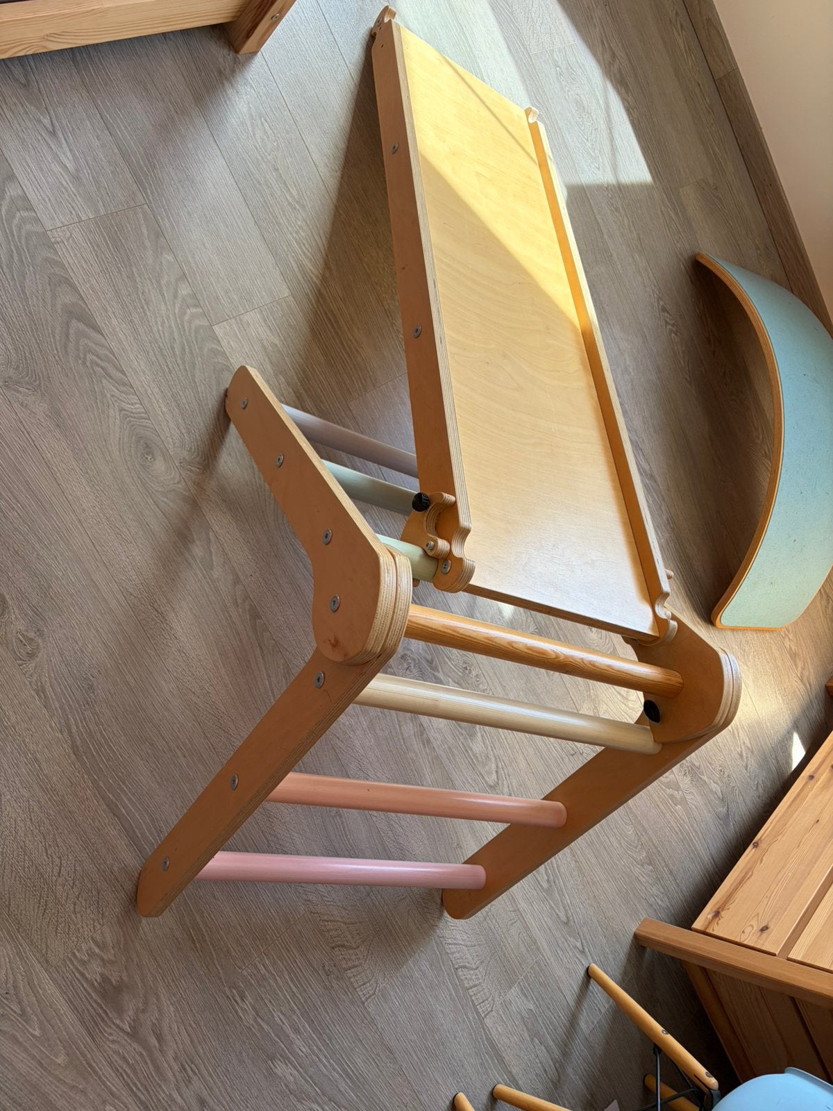 Montessori Pikler Set: driehoek + glijbaan, Ophalen, Zo goed als nieuw