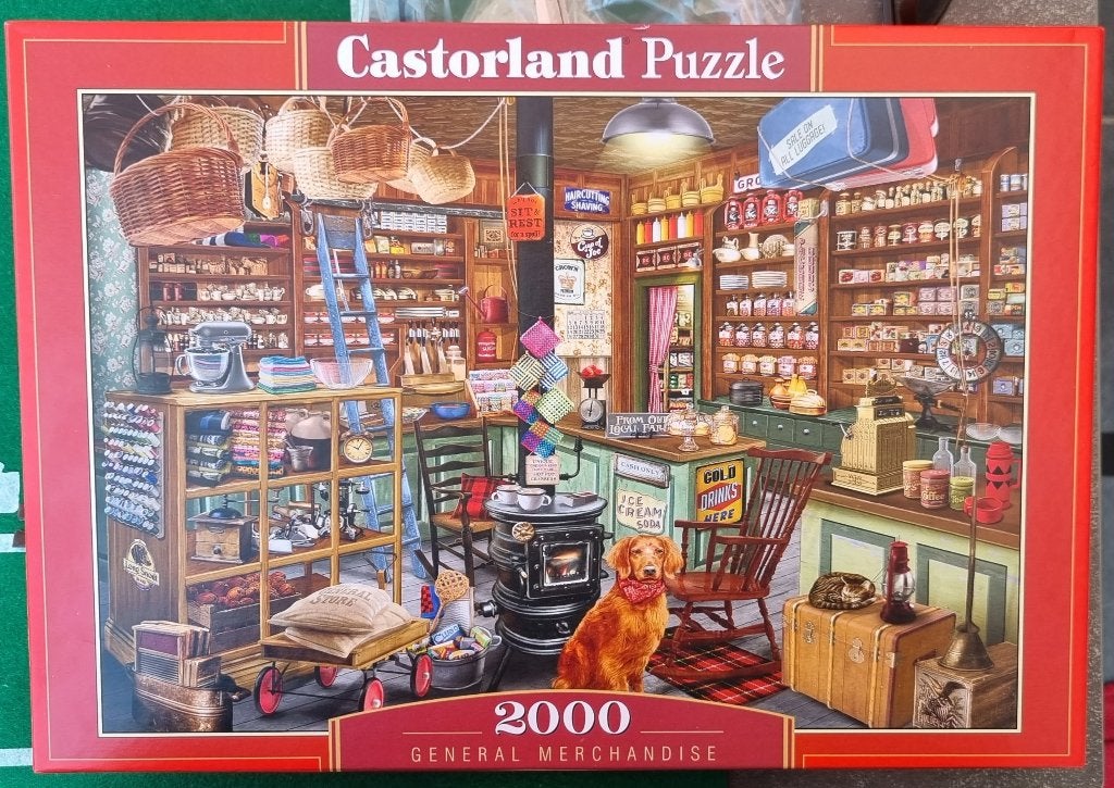 Castorland puzzel - General Merchandise - 2000, Hobby en Vrije tijd, Ophalen, Meer dan 1500 stukjes, Zo goed als nieuw, Legpuzzel