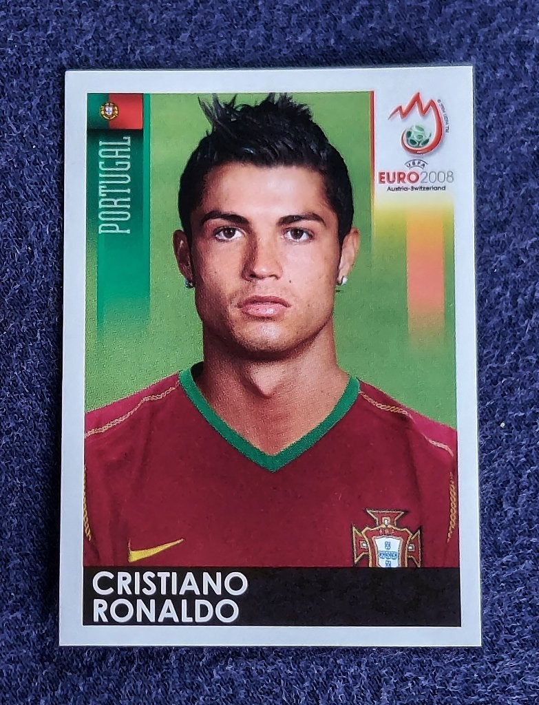 Panini sticker card voetbal ' EK Euro 2008 - Chr. Ronaldo ', Enlèvement ou Envoi, Neuf, Autocollant