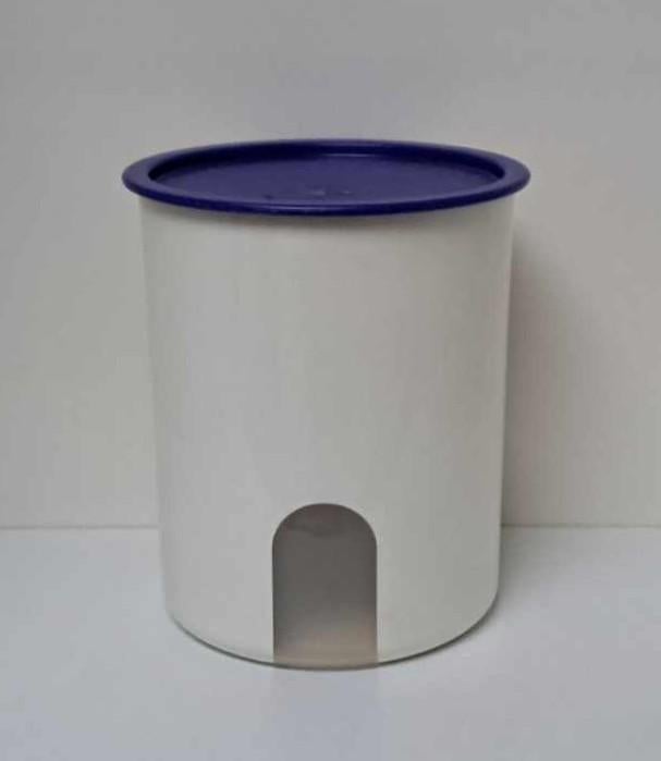 Tupperware™ « Boite Hublot » blanc et bleu, Envoi, Utilisé, Bleu, Boîte