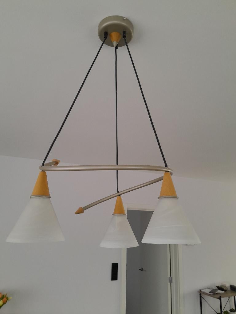 luster plafond verlichting, Enlèvement, Comme neuf, Verre