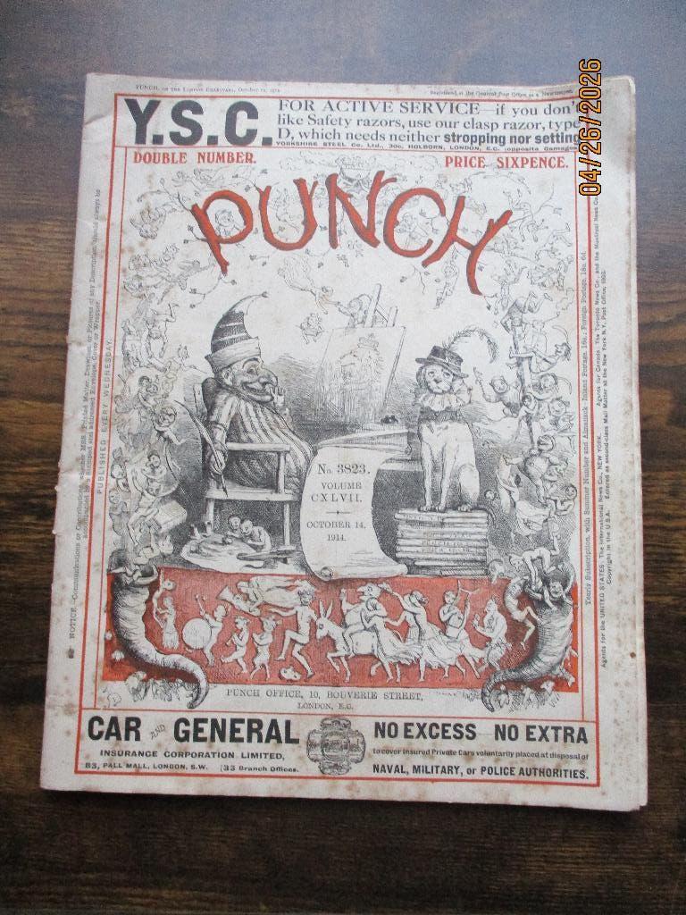 Punch, octobre 1914. Crimes allemands, Envoi