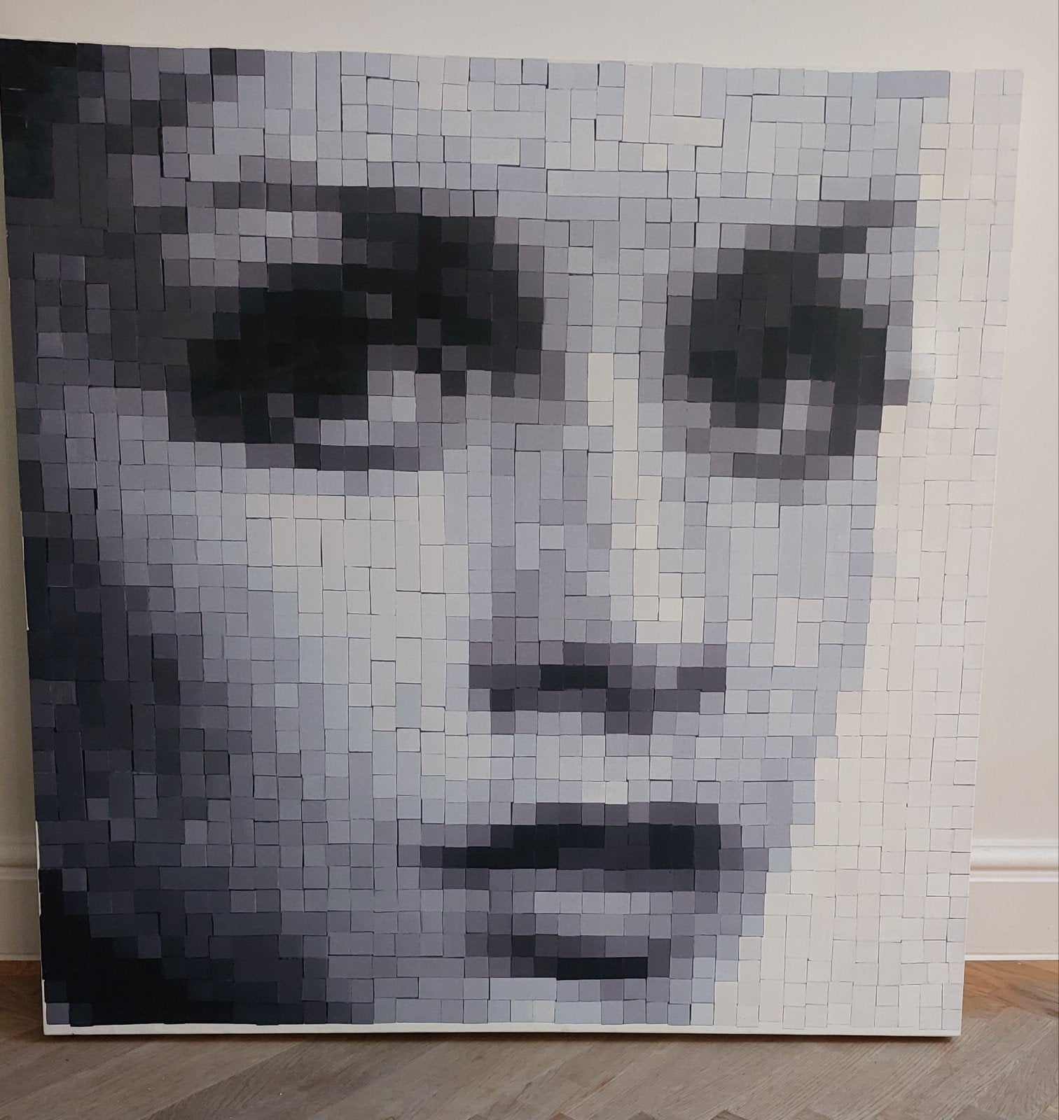 Habitat Twiggy canvas 85x85cm, 75 cm ou plus, Comme neuf, Enlèvement, Imprimé