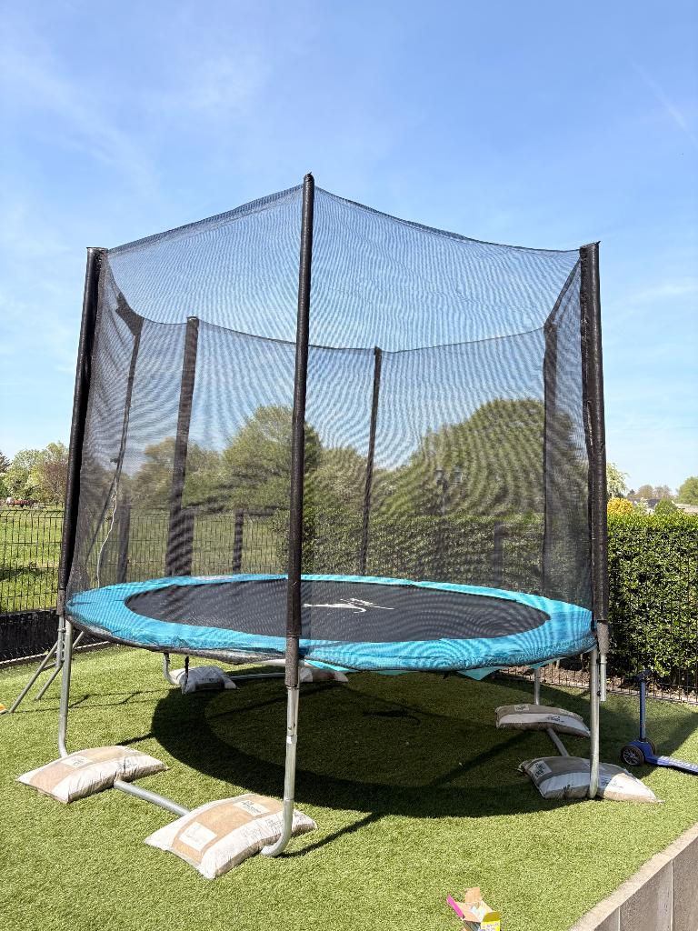 Grand trampoline kangui 305 cm de diamètre, Ophalen, Gebruikt