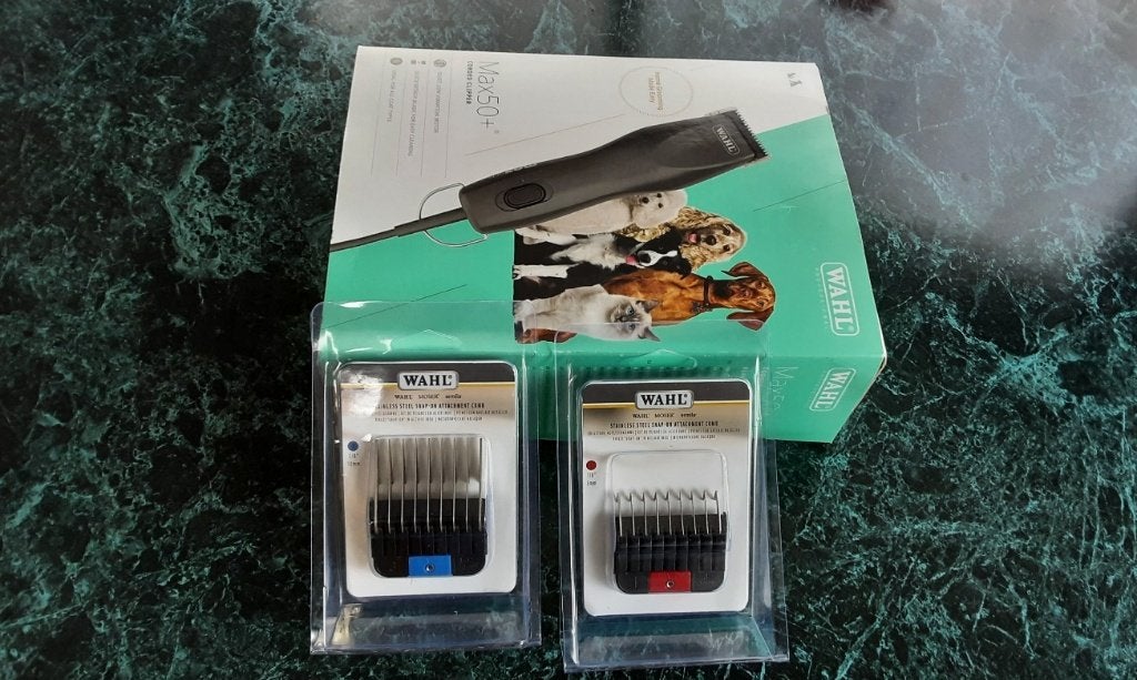 Honden Tondeuse Wahl Max 50 + met 2 extra opzetstukken, Wahl, Ophalen of Verzenden, Zo goed als nieuw, Tondeuse