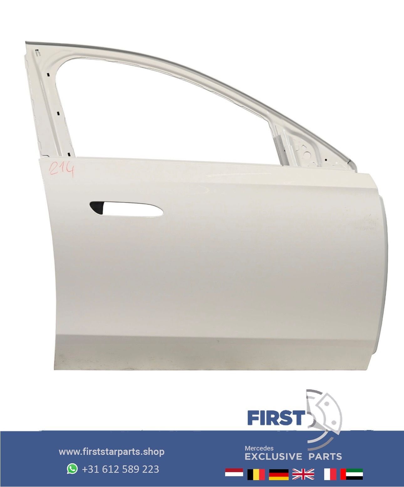 W214 E KLASSE DEUR RECHTS VOOR A2147205601 PORTIER ZWART WIT, Autos : Pièces & Accessoires, Utilisé, Porte, Avant, -