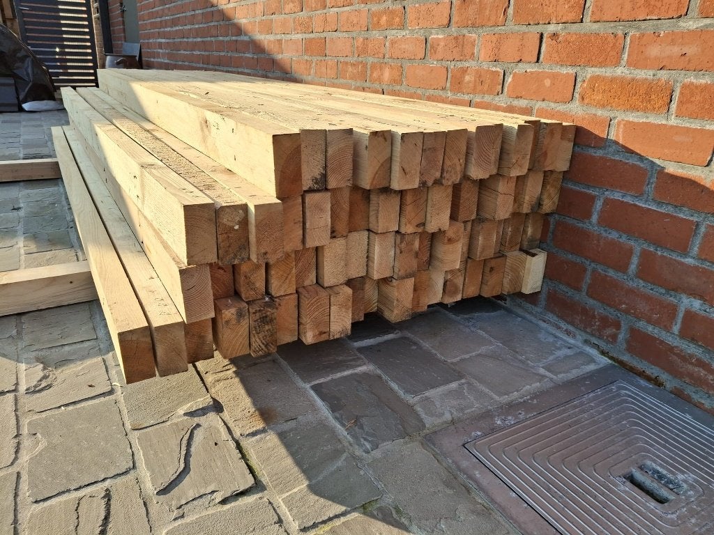 houten balken, Ophalen, Balken